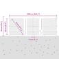 Preview: Sechseckzaun mit Betonsockel 25 x 0,6 m Verzinkter Stahl Silber