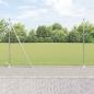 Preview: ARDEBO.de - Sechseckzaun mit Betonsockel 25 x 1,5 m Verzinkter Stahl Silber