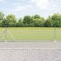 Preview: ARDEBO.de - Sechseckzaun mit Betonsockel 50 x 0,4 m Verzinkter Stahl Silber