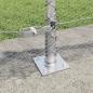 Preview: Sechseckzaun mit Betonsockel 50 x 0,4 m Verzinkter Stahl Silber