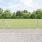 Preview: ARDEBO.de - Sechseckzaun mit Betonsockel 50 x 0,6 m Verzinkter Stahl Silber