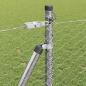 Preview: Sechseckzaun mit Betonsockel 50 x 1 m Verzinkter Stahl Silber
