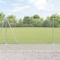 Preview: ARDEBO.de - Sechseckzaun mit Betonsockel 50 x 1,2 m Verzinkter Stahl Silber