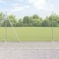 Preview: ARDEBO.de - Sechseckzaun mit Betonsockel 50 x 1,5 m Verzinkter Stahl Silber