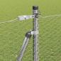 Preview: Sechseckzaun mit Betonsockel 50 x 1,6 m Verzinkter Stahl Silber