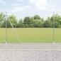 Preview: ARDEBO.de - Sechseckzaun mit Betonsockel 50 x 1,6 m Verzinkter Stahl Silber