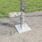 Preview: Sechseckzaun mit Betonsockel 50 x 1,6 m Verzinkter Stahl Silber
