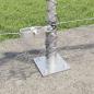 Preview: Sechseckzaun mit Betonsockel 100 x 0,5 m Verzinkter Stahl Netz