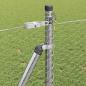 Preview: Sechseckzaun mit Betonsockel 100 x 1 m Verzinkter Stahl Silber