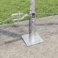 Preview: Sechseckzaun mit Betonsockel 100 x 1,2 m Verzinkter Stahl Netz