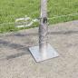 Preview: Sechseckzaun mit Betonsockel 100 x 1,2 m Verzinkter Stahl Netz