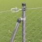Preview: Sechseckzaun mit Betonsockel 100 x 1,2 m Verzinkter Stahl Netz