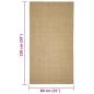 Preview: Teppich Natur Sisal 80x150 cm