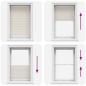 Preview: Plissee Rollo Jalousie Plisseerollo 90x150cm Creme