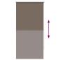 Preview: Verdunkelungsrollo 64,4 x 120 cm, Stoffbreite 60 cm, Kaffeebraun