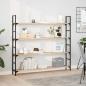 Preview: ARDEBO.de - Schweberegale 4 Stk. 120x20x2 cm Massivholz Akazie Unbehandelt
