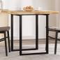 Preview: ARDEBO.de - Tischplatte Quadratisch 80x80x4 cm Massivholz Akazie