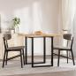 Preview: Tischplatte Quadratisch 80x80x4 cm Massivholz Akazie