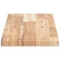 Preview: Tischplatte 80x20x2 cm Rechteckig Massivholz Akazie
