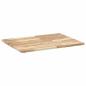 Preview: Tischplatte Rechteckig 80x60x2 cm Massivholz Akazie
