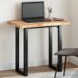 Preview: ARDEBO.de - Tischplatte Rechteckig 100x50x4 cm Massivholz Akazie