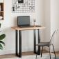 Preview: Tischplatte Rechteckig 60x50x2 cm Massivholz Akazie