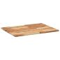 Preview: Tischplatte Rechteckig 80x60x2 cm Massivholz Akazie