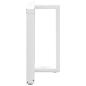 Preview: Esstischbeine T-Form 2 Stk. Weiß 80x35x(72-73) cm Stahl