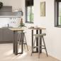 Preview: Bartischbeine T-Form 2 Stk. Naturstahl 40x35x(100-101) cm Stahl