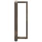 Preview: Bartischbeine T-Form 2 Stk. Naturstahl 40x35x(100-101) cm Stahl
