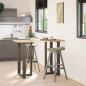 Preview: Bartischbeine T-Form 2 Stk. Naturstahl 60x35x(100-101) cm Stahl