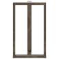 Preview: Bartischbeine T-Form 2 Stk. Naturstahl 60x35x(100-101) cm Stahl