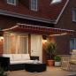 Preview: Manueller Markisenrahmen mit LEDs 4,5 x 3,5 m