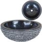 Preview: ARDEBO.de - Waschbecken Marmor 40 cm Schwarz