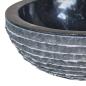 Preview: Waschbecken Marmor 40 cm Schwarz