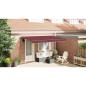 Preview: Einziehbare Markise Bordeauxrot 400 x 200 cm Stoff
