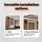 Preview: Ausziehbare Markise Hellgrau 450 x 300 cm Stoff und Aluminium