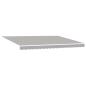 Preview: Einziehbare Markise Hellgrau 450 x 300 cm Stoff