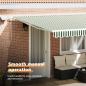 Preview: Einziehbare Markise mit 450 x 350 cm Stoff