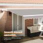 Preview: Einziehbare Markise Hellgrau 500 x 350 cm Stoff und Stahl