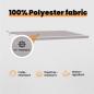 Preview: Einziehbare Markise Hellgrau 500 x 350 cm Polyester und Metall