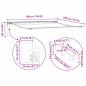 Preview: Einziehbare Markise Hellgrau 500 x 350 cm Polyester und Metall