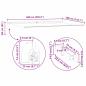 Preview: Einziehbare Markise Hellgrau 600 x 300 cm Polyester und Metall