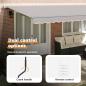 Preview: Einziehbare Markise Hellgrau 600 x 300 cm Stoff und Aluminium