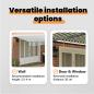 Preview: Einziehbare Markise Grün und Weiß 600 x 300 cm