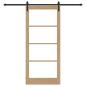 Preview: Schiebetür ORKDAL Natur 93 x 211 cm Massivholz Kiefer und Glas