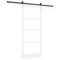 Preview: Schiebetür ORKDAL Weiß 93 x 211 cm Massivholz Kiefer und Glas