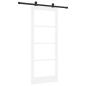 Preview: Schiebetür ORKDAL Weiß 83 x 202 cm Massivholz Kiefer und Glas