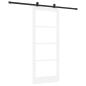 Preview: Schiebetür ORKDAL Weiß 83 x 202 cm Massivholz Kiefer und Glas