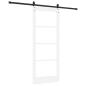 Preview: Schiebetür ORKDAL Weiß 83 x 202 cm Massivholz Kiefer und Glas